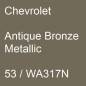 Preview: Chevrolet, Antique Bronze Metallic, 53 / WA317N.